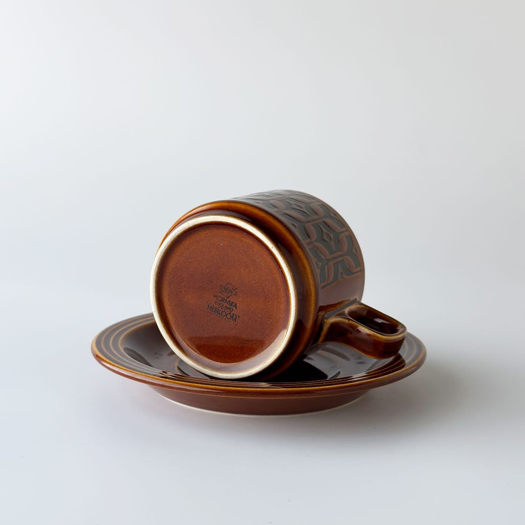 HEIRLOOM エアルーム カップ&ソーサー Autumn brown