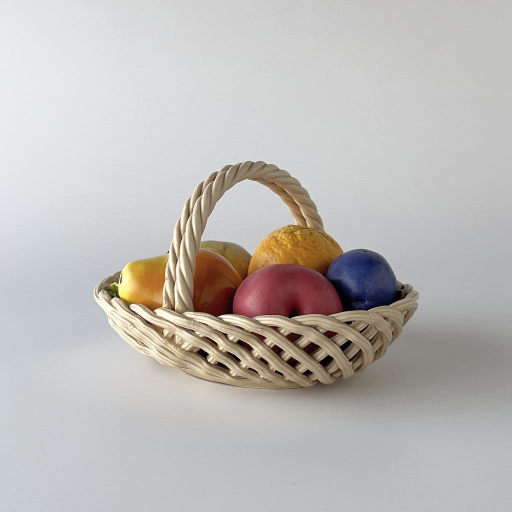 ヴィンテージ セラミック フルーツバスケット