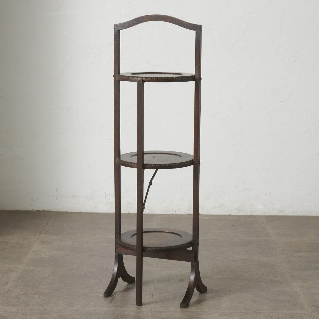 英国アンティーク 折畳み式 ケーキスタンド