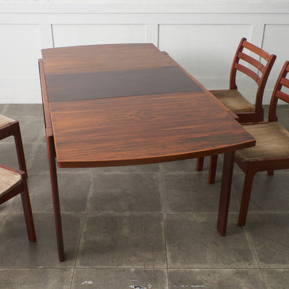ブラジリアンローズウッド エクステンションダイニングテーブル