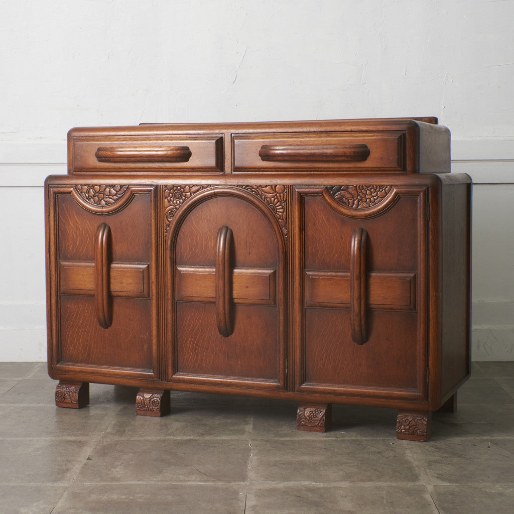 英国アンティーク アールデコ様式 サイドボード