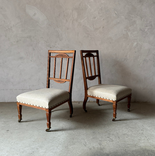 ストリップド加工 ナーシングチェア 2脚セット / 張替済