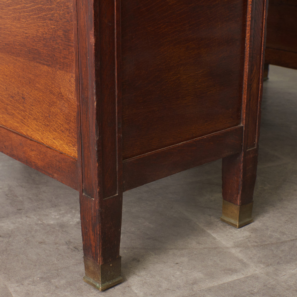 英国アンティーク 両袖デスク