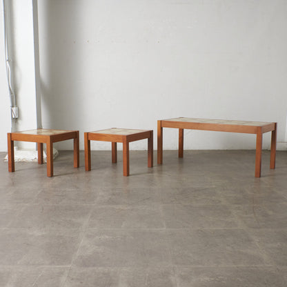 デンマーク製 タイルトップ ネストテーブル