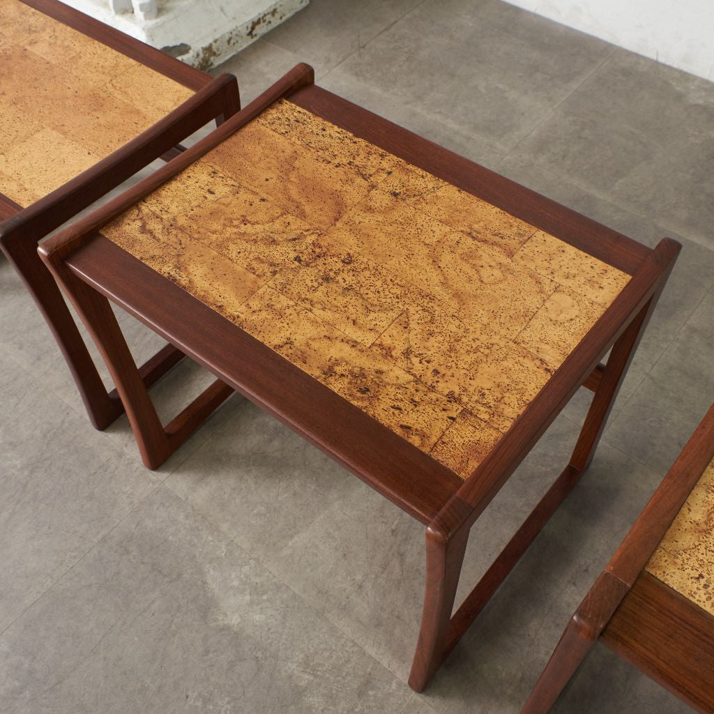 cork ヴィンテージ ネストテーブル (3577D)
