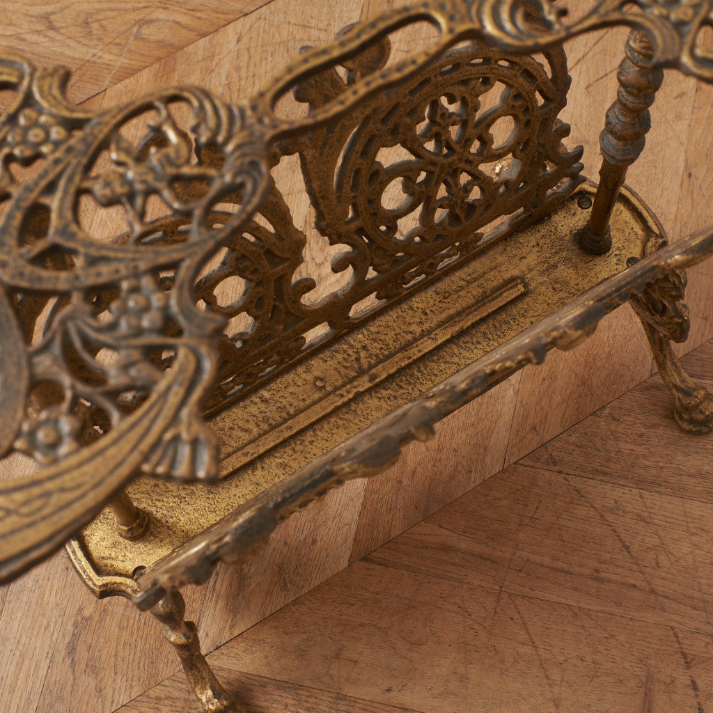 西洋クラシック 鋳鉄製 マガジンラック