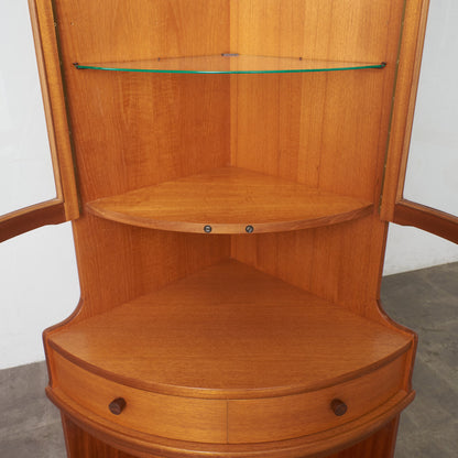 十字扉 ヴィンテージ トールコーナーキャビネット