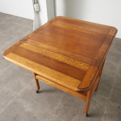 英国アンティーク ドロップリーフ ティートローリー