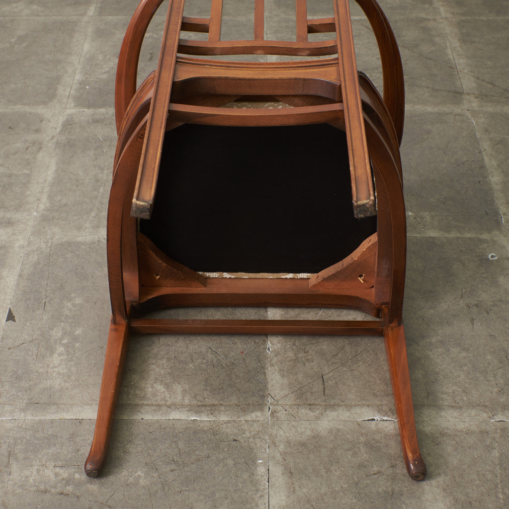 アールヌーボー ハイバック アームチェア / 張替済