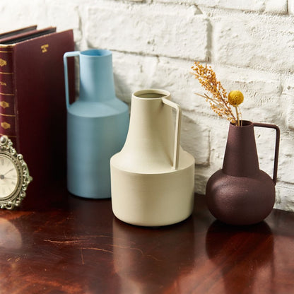 アイアンフラワーベース チョコブラウン