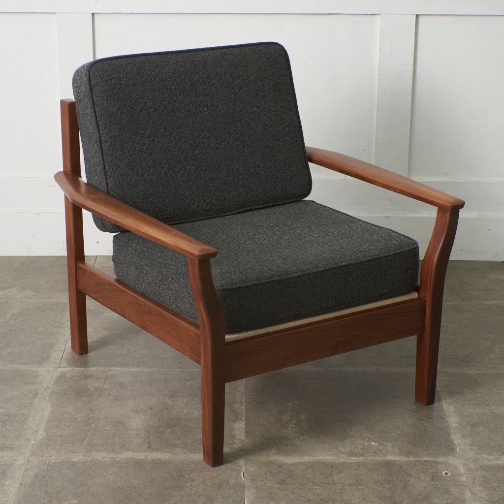 イギリスヴィンテージ アームチェア / 張替済