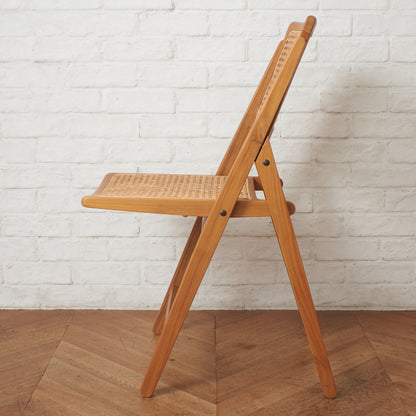 ラタン編み フォールディングチェア