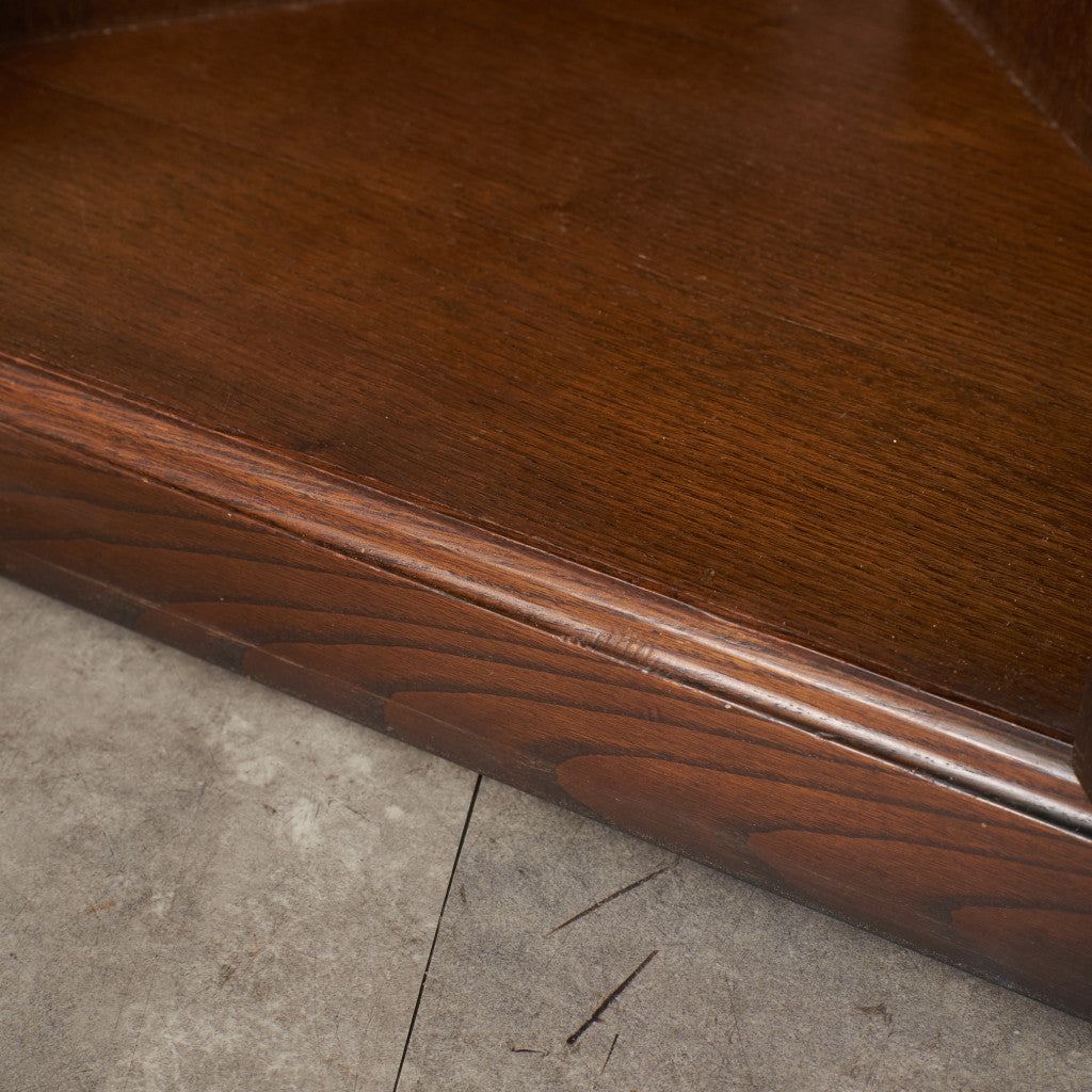 英国クラシック オーク材 コーナーキャビネット