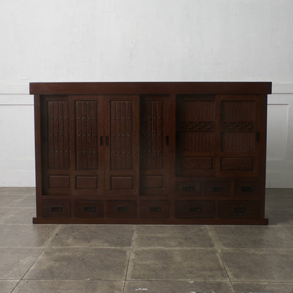 鉄刀木 水屋箪笥