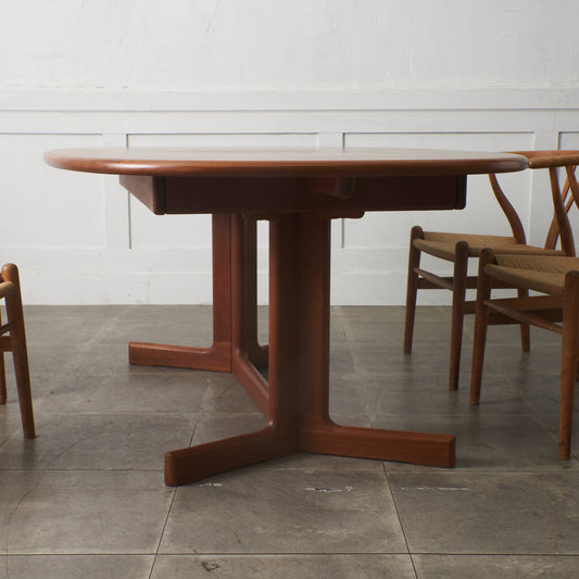 デンマーク エクステンション オーバルダイニングテーブル