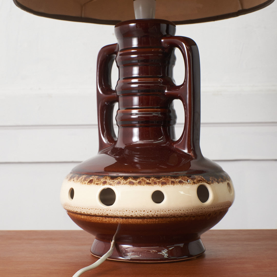 西ドイツヴィンテージ German Art Pottery テーブルランプ