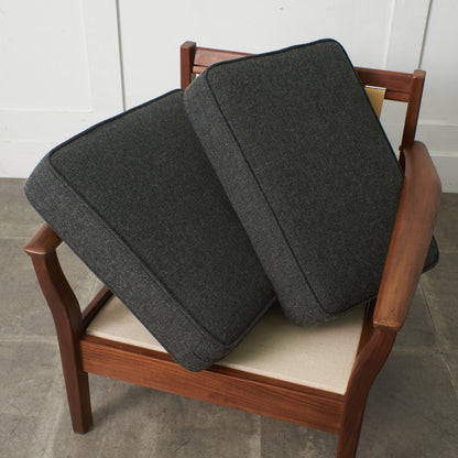 イギリスヴィンテージ アームチェア / 張替済