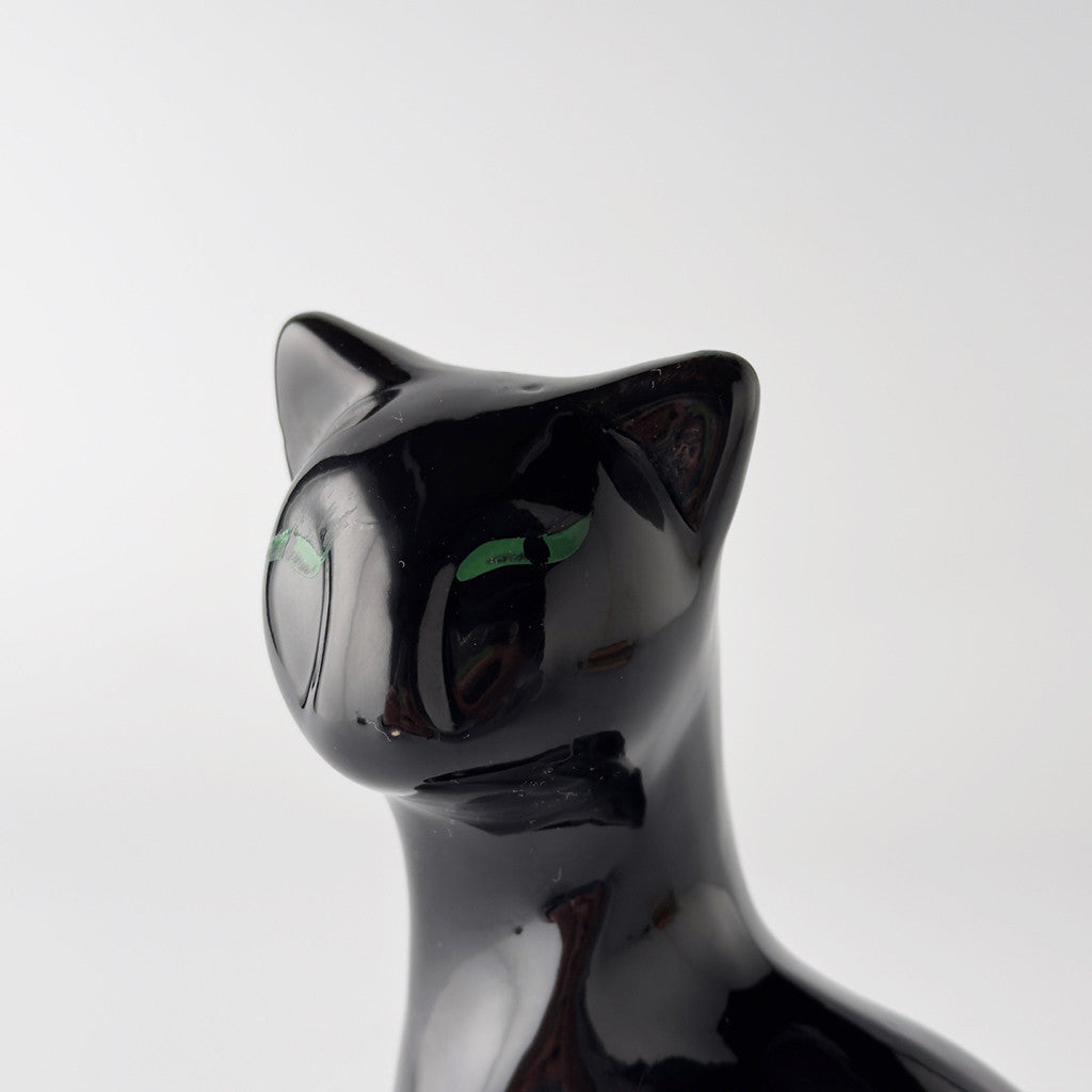 英国ヴィンテージ 黒猫のフィギュリン