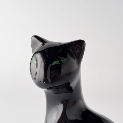 英国ヴィンテージ 黒猫のフィギュリン