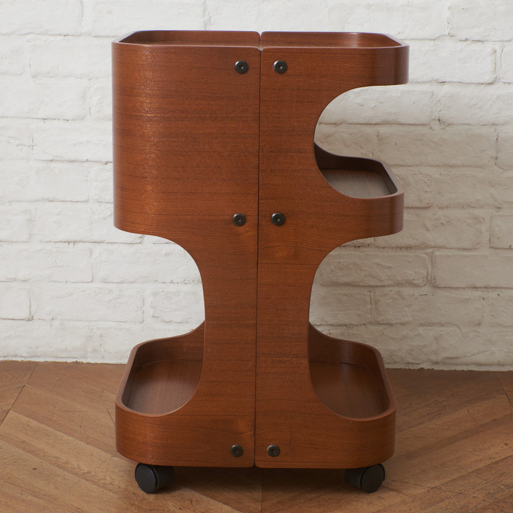 ヴィンテージ プライウッド キャスターワゴン