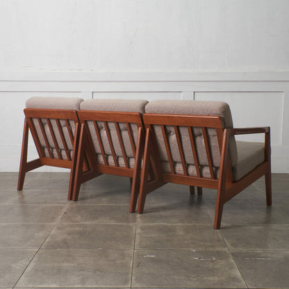 ヴィンテージ 3人掛け セパレートソファ