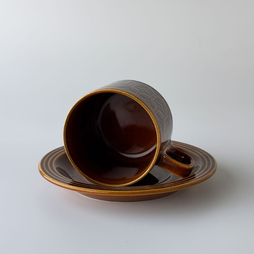 HEIRLOOM エアルーム カップ&ソーサー Autumn brown