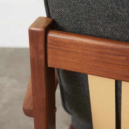 イギリスヴィンテージ アームチェア / 張替済