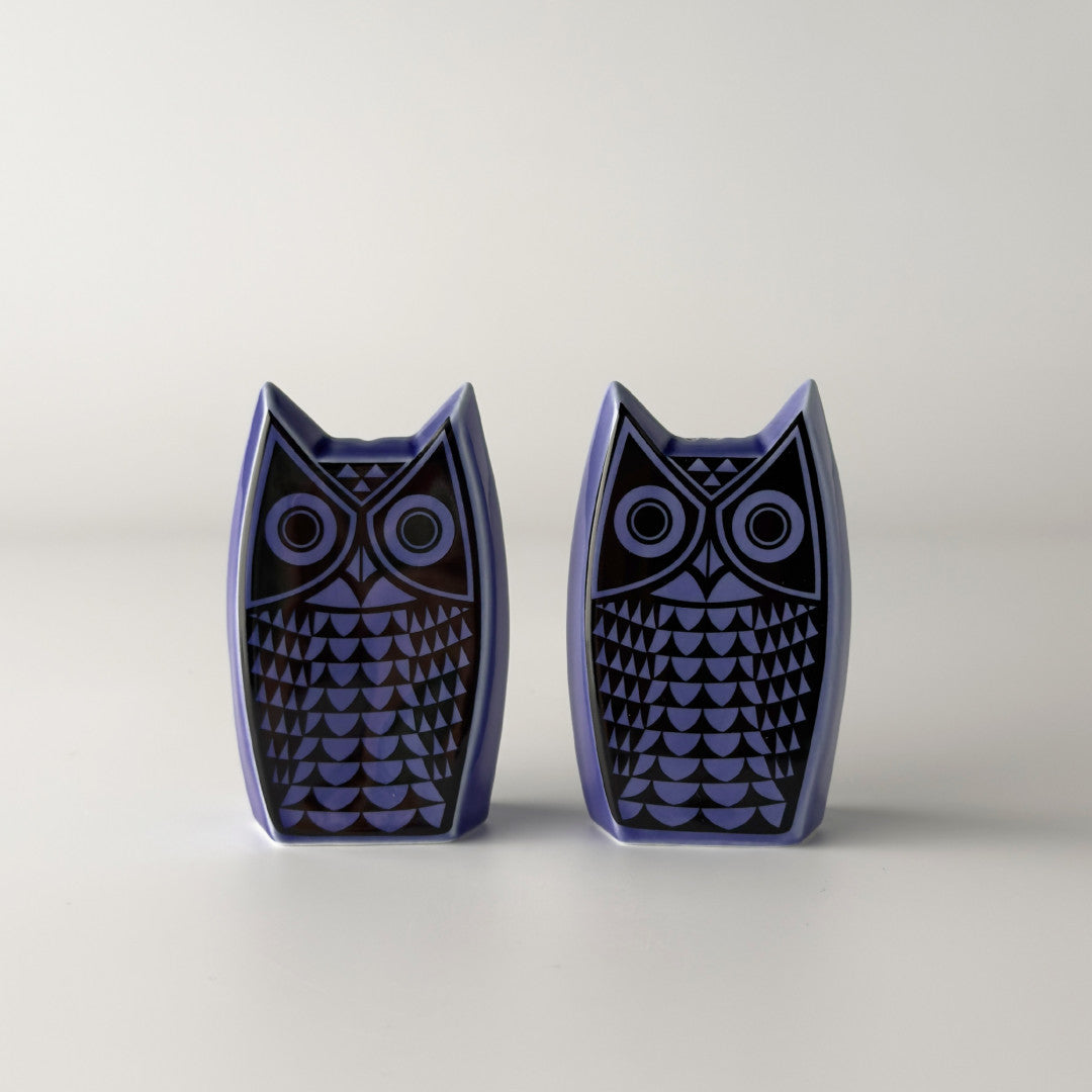 Hornsea Owl ソルト&ペッパー セット Blue