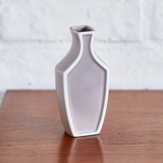 ふちどりフラワーベース ピンクグレージュマット