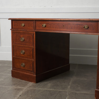 スペイン製 クラシック 両袖デスク