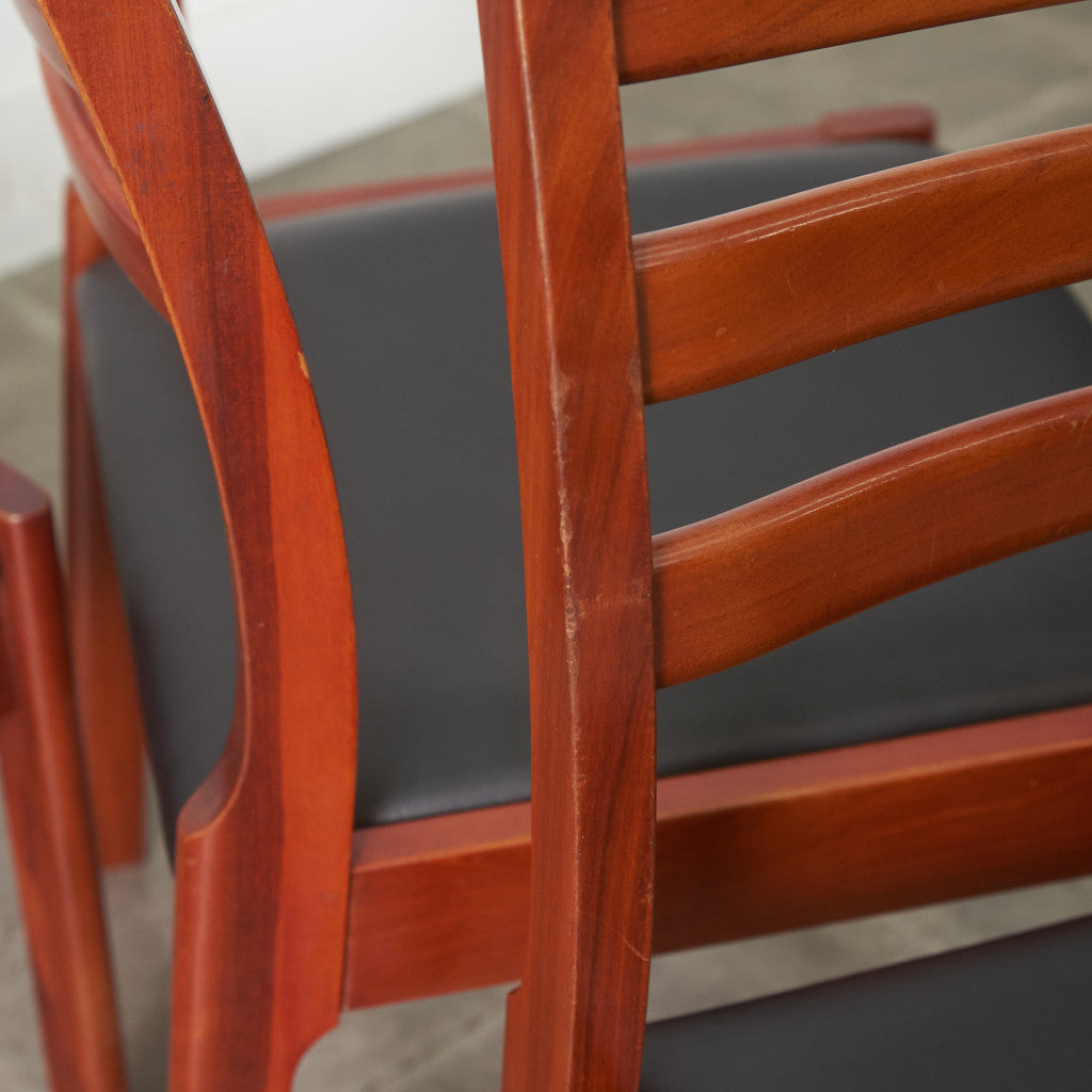 BRASILEIRA ダイニングチェア 4脚セット/ 張替済