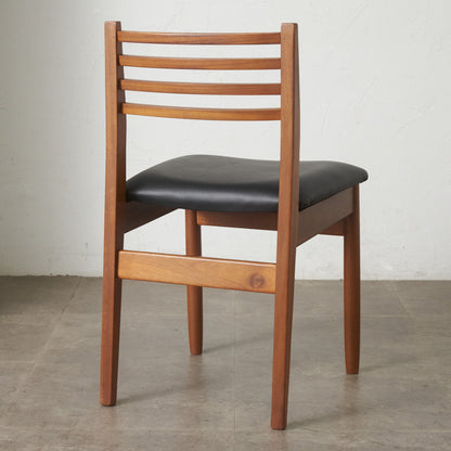 英国ヴィンテージ ラダーバック ダイニングチェア / 張替済