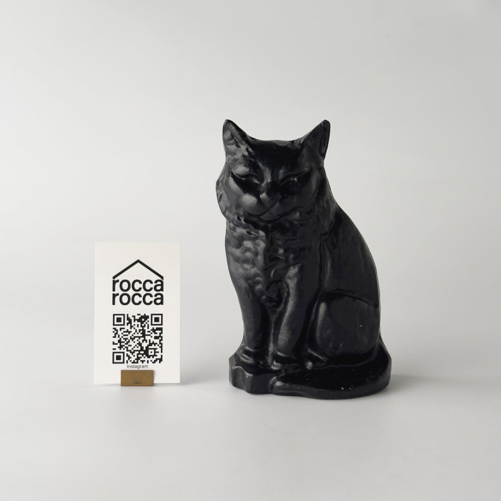 ヴィンテージ 鉄製 猫のフィギュリン