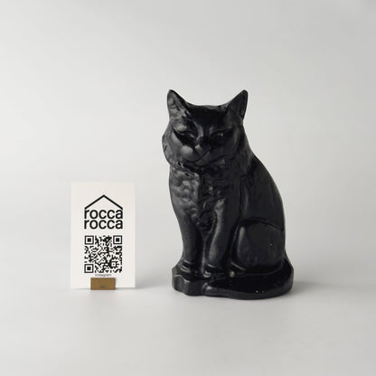 ヴィンテージ 鉄製 猫のフィギュリン