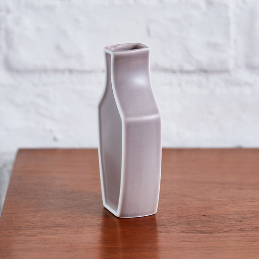 ふちどりフラワーベース ピンクグレージュマット