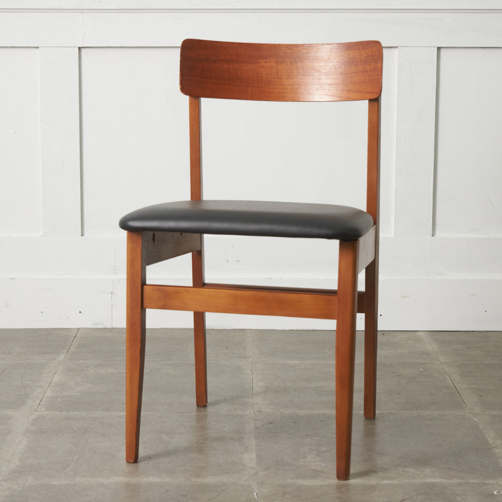 英国ヴィンテージ ダイニングチェア / 張替済