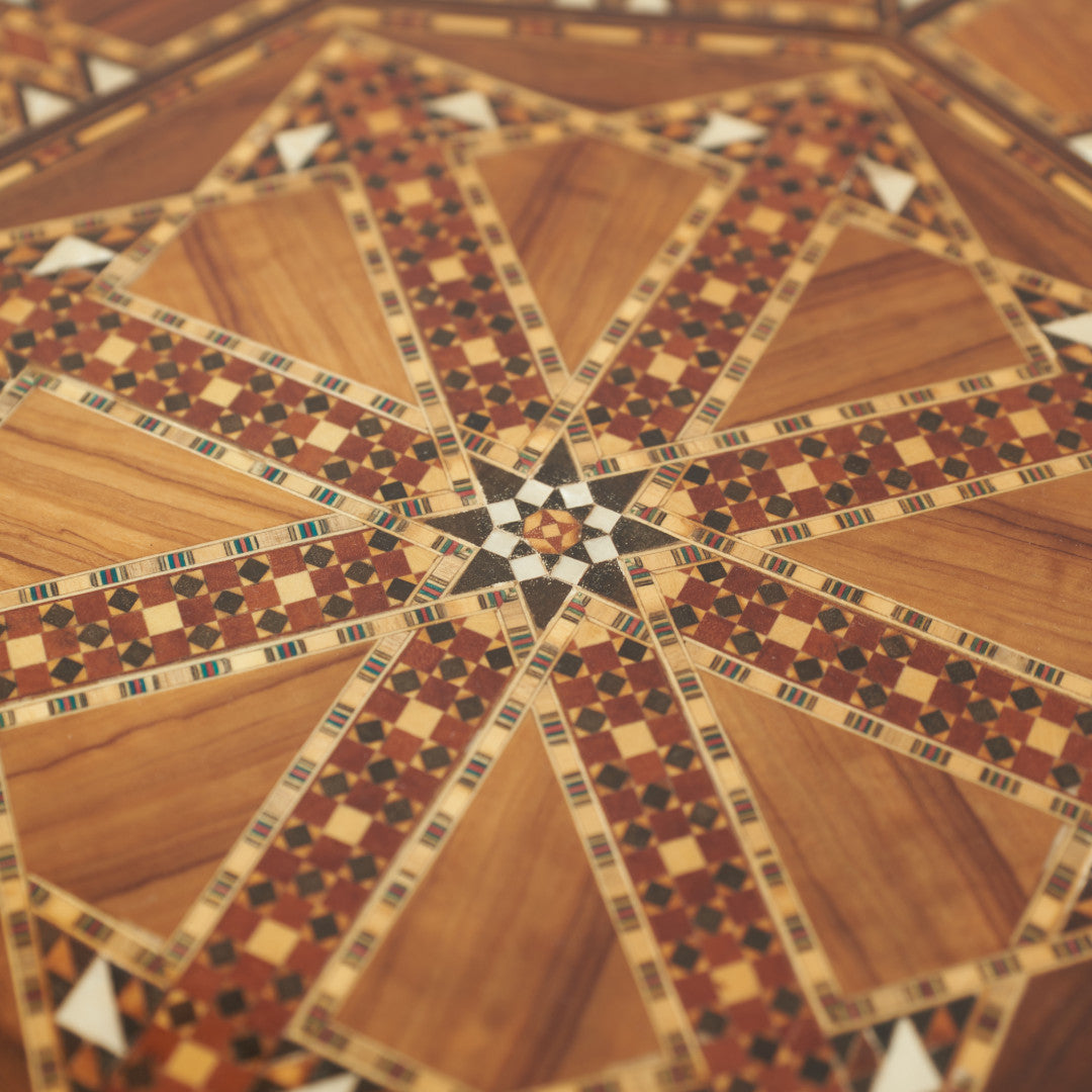 シリア製 寄木細工 サイドテーブル