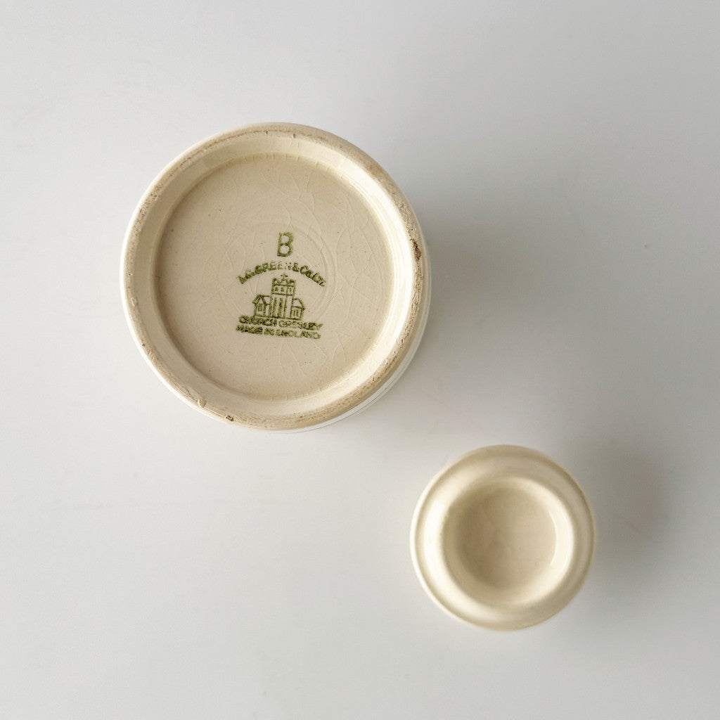 ヴィンテージ 蓋付きジャー