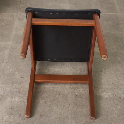 英国ヴィンテージ ラダーバック ダイニングチェア / 張替済