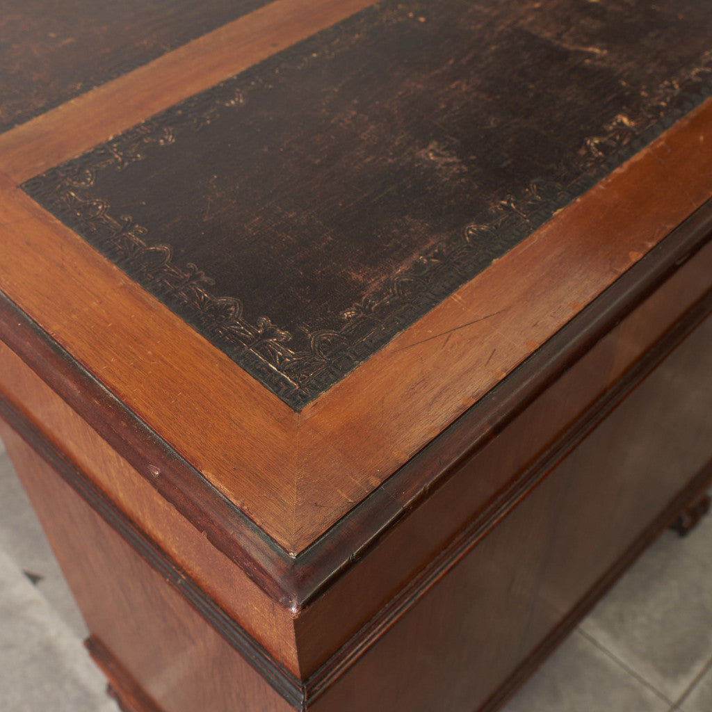 西欧アンティーク 両袖デスク