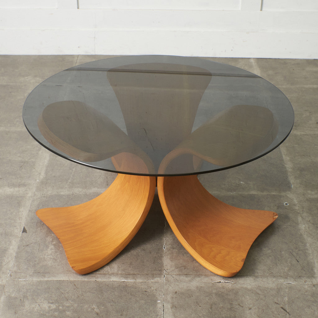 ヴィンテージ ガラストップ センターテーブル