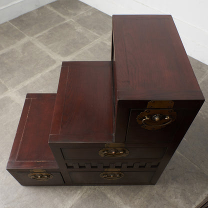 李朝家具様式 両面型 階段箪笥