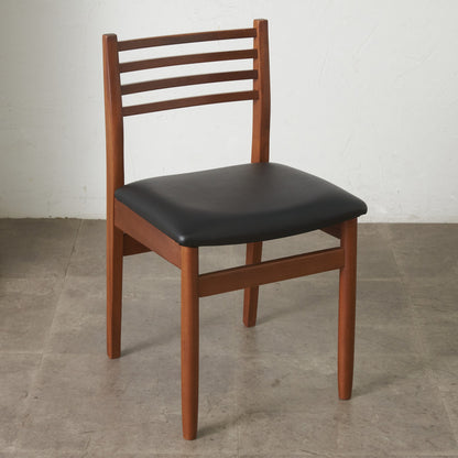 英国ヴィンテージ ラダーバック ダイニングチェア / 張替済