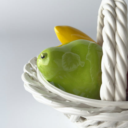 ヴィンテージ セラミック フルーツバスケット