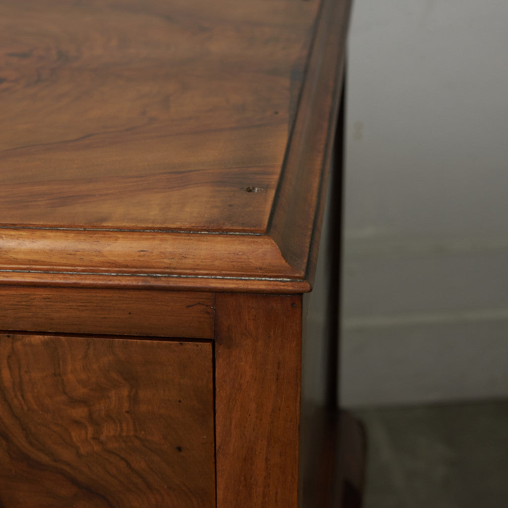 アンティーク ウォールナット材 両袖デスク