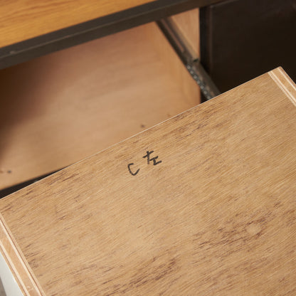 インダストリアル 金属x天然木 オープンシェルフ