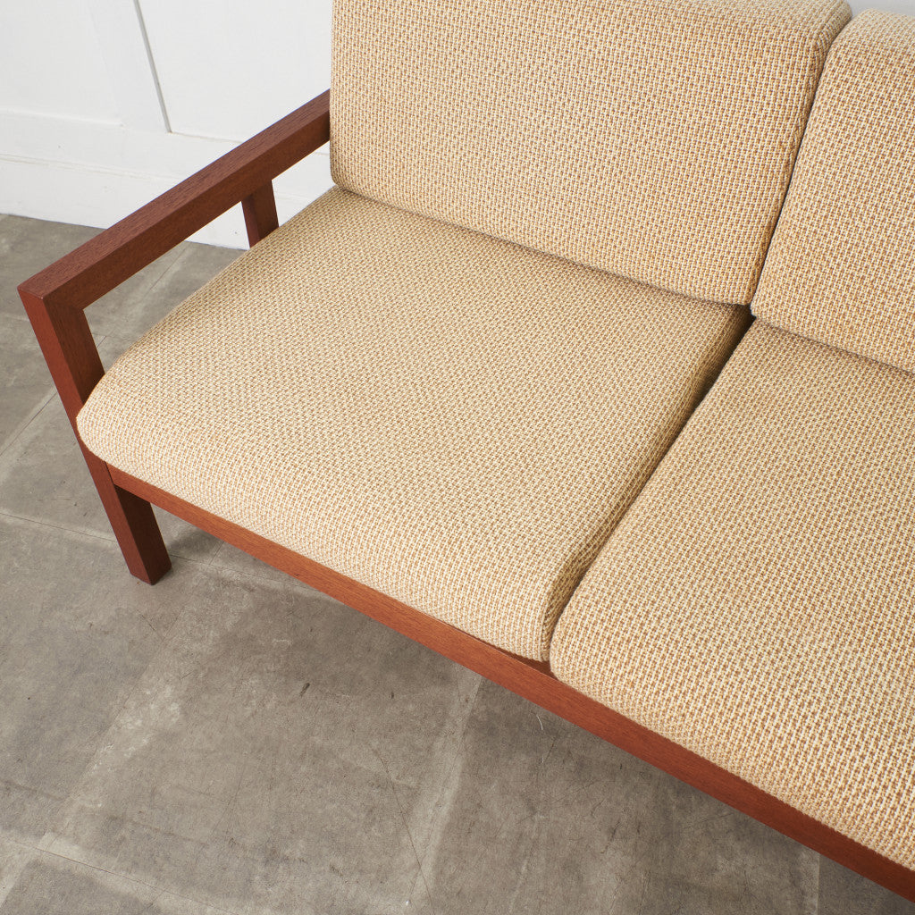 ヴィンテージ チーク材 3人掛けソファ