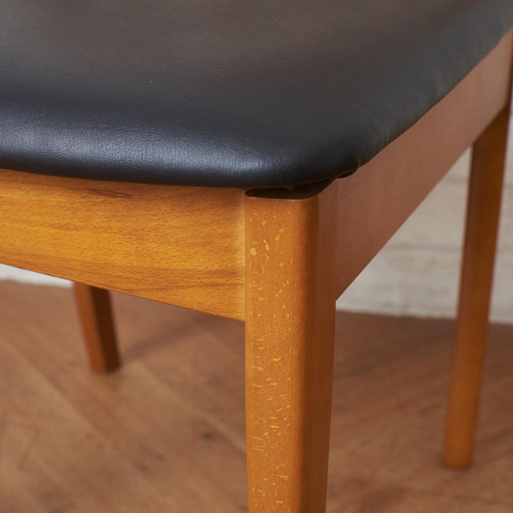 英国ヴィンテージ ダイニングチェア / 張替済