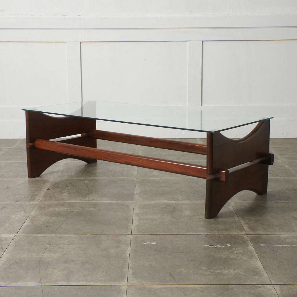 ヴィンテージ ガラストップ コーヒーテーブル