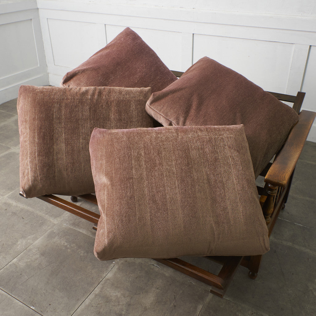 オーク材 アンティーク スタイル 2人掛けソファ